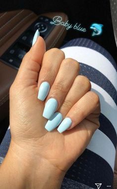 Blue Acrylic Nails, Short Coffin Nails, Smink Inspiration, Thanksgiving Nails, Blue Nail