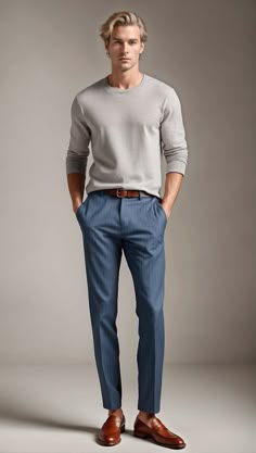 Suit And Sweater Men Outfit, Office Attire Men Work Outfits, Endomorph Clothing Style, Mens Dinner Outfit Casual, Old Money Man Outfit, Men Travel Outfit, Mens Professional Fashion, Men Fashion Model, Office Old Money