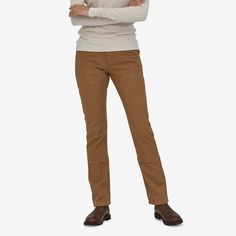 Tough enough for any job yet comfortable enough to wear all day long, our Slim All Seasons Hemp Pants are built with a durable 9.6-oz 55% industrial hemp/27% recycled polyester/18% organic cotton blend. Inseam is 29; also available in 31 and 33 inseams. Made in a Fair Trade Certified™ factory. | Patagonia Women's Slim All Seasons Hemp Pants - Short in Coriander Brown, Size 4 - Workwear Pants - Hemp/Organic Cotton/Recycled Polyester Patagonia Womens, Color Theory, Work Pants, Tanzania, Bottoms Pants, Short Pants, Fair Trade, Patagonia, All Seasons