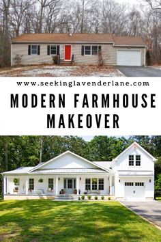 the modern farmhouse makeover is an easy and cheap way to transform your old house into something new