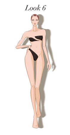 Beachwear Collection 2021 Fashion Illustration Silhouette Fashion Illustration, Croqui Illustration, Mannequin Drawing, Fashion Illustration Drawing, Fashion Illustration Template, Fashion Model Drawing, Croquis Fashion, Fashion Figure Templates, Fashion Illustration Poses