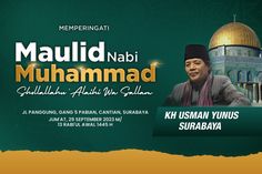 an advertisement for the celebration of maulad nabi muhammadi, in malaysia