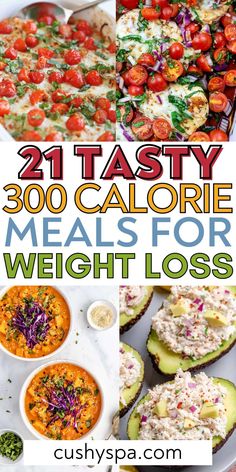 These low calorie recipes are great for weight loss. There are so many Low Cal Dinner, 300 Calorie Meals, 400 Calorie Meals, 500 Calorie Meals, Great Dinner Recipes, Best Diet Foods, Healthy Low Calorie Meals, Low Calorie Dinners, Calorie Meals