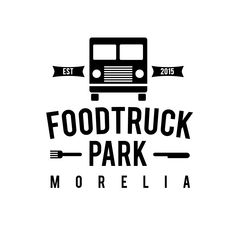 the logo for foodtruck park in morelia is shown on a white background