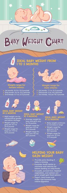 the baby weight chart is shown in this image, it shows how much babies are able to