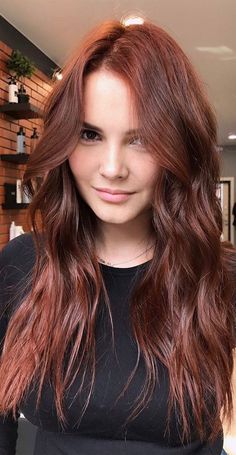 Dark Auburn Hair Color, Dark Auburn Hair, Chestnut Hair, Autumn Hair, Chestnut Hair Color, Red Hair Inspo, Ginger Hair Color, Hair Color Auburn, Long Red Hair