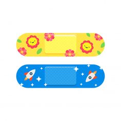 two skateboards with flowers and stars on them