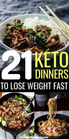 Easy Keto Dinner Recipes! These keto dinners are perfect for the ketogenic or low carb diets. Some are made with beef, others with chicken; some are made in the crockpot, others are keto casseroles; all in all, you’ll find keto recipes to satisfy your every needs, conveniently placed in one single blog post. #keto #ketodiet #ketorecipes #ketogenic #ketogenicdiet Easy Keto Dinner Recipes, Easy Keto Dinner, Keto Casseroles, Keto Casserole, Resep Diet