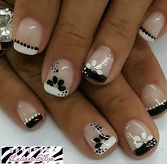 French Tip Sparkly Nails, Nail Art Designs 2023, New Nail Art Design, French Manicure Nails, Cute Toe Nails, French Acrylic Nails, Nail Art Designs Videos