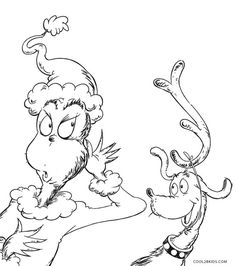 dr seuss and the cat in the hat coloring pages