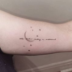 a person's arm with a tattoo that says, we are always in memory