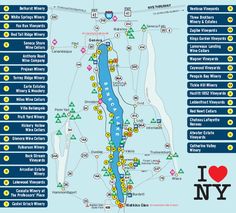 a map showing the locations of various parks and attractions in new york city, ny