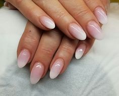 Baby Boomer Nails, Ombre Gel Nails, Pink Chrome Nails, Baby Rosa, Nail Jewels, Happy Nails, Work Nails