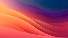 an abstract background with wavy lines in pink, orange and blue colors on the left side