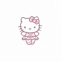 a hello kitty wallpaper with the word hello kitty in pink on it's chest