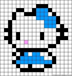 an image of a face made out of squares with blue and black dots on it