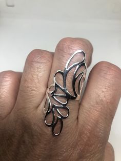 Unique Nickel-free Sterling Silver Butterfly Ring, Unique Sterling Silver Nickel-free Butterfly Ring, Nickel-free Sterling Silver Butterfly Ring, Handmade Sterling Silver Rings For Party, Silver Butterfly Ring For Parties, Silver Metal Butterfly Ring As Gift, Silver Metal Butterfly Ring Gift, Silver Butterfly Ring As Gift, Silver Butterfly Ring Gift