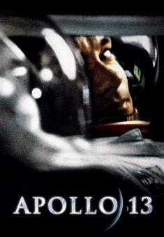 the movie poster for apollo 13 is shown in black and white, with an image of a man's face