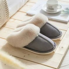 The winter trendy and stylish faux fluffy fur slipper slider will be one of the must have item to keep your feet warm from cold weather. The light weight rubber sole and fluffy soft fur inside the slipper will make your feet comfortable that you will feel like walking on the cloud. The slipper offers you non-slip feature with durability and stability, so that it will be great to wear it in various occasions in both indoor and outdoor such as lounging, shopping, grabbing a mail, or walking the do Winter Heels, Couple Shoes, Faux Fur Slippers, Winter Slippers, Warm Shoes, Fuzzy Slippers, Warm Slippers, Fur Slippers, Suede Flats