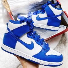 Nike Dunk Hi Sneakers New With Box Size 2.5y- Women’s 4 Nike Custom Sneakers, Kyrie Sneakers, Boys White Shoes, Baby Nike, Top Basketball Shoes, Nike Waffle, Purple Nikes, Nike Air Jordan Retro, Nike Air Jordans