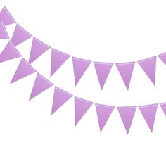 a purple bunting banner on a white background