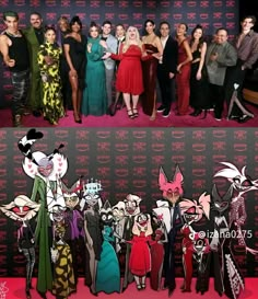 the cast and crew of disney's live - action animated movie, alice mouse