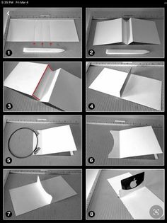 step by step instructions on how to make an origami book