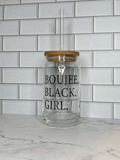 To the Black Girl that has ever been called prissy or boujee. In 2022 we are embracing it!! This listing is for a 16-ounce glass can cup with bamboo lid and glass straw. The bamboo lid not only creates a modern aesthetic, it also allows you to take your coffee, tea or even cocktail on the run with you and prevents any spillage. High Quality Vinyl , BPA Free  This glass with lid make the perfect gift for you and your loved one  .  Please do not hesitate to contact me with any questions or conce Boujee Lifestyle Aesthetic, Rich Black Women Aesthetic, Black Apartment Aesthetic, Rich Auntie Vibes, Auntie Vibes, Rich Auntie, Girl Apartment, Cute Nail Polish, Luxury Lifestyle Women