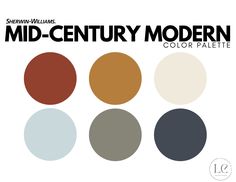 the color palette for mid century modern