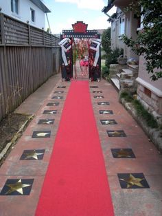 Red carpet with Hollywood stars Preteen Birthday Party, Preteen Birthday