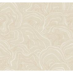 an abstract beige and white wallpaper with wavy lines in the center, as well as waves