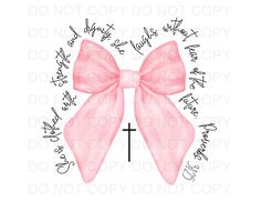 a pink bow with the words don't copy it, do not copy it