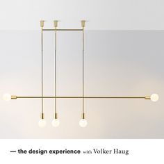 the design experience with volket hauvg is an excellent way to use modern lighting fixtures