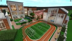 ✨♥️ How To Build A School In Bloxburg, Bloxburg School Ideas Layout Two Story, Bloxburg Boarding School Exterior, Boarding School Ideas, Bloxburg Boarding School Ideas, School Exterior Bloxburg, Bloxburg Boarding School Layout, Bloxburg School Ideas Exterior, Bloxburg School Build