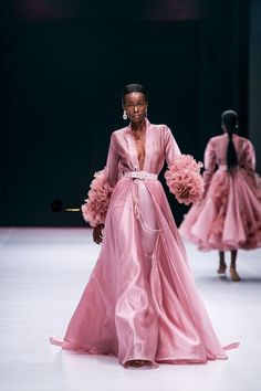 Lagos Fashion Week 2019 | Style Temple | BN Style Pink Dress Runway, Pink Runway Looks, Pink Haute Couture Gowns, Pink Gown Runway, Pink High Fashion Haute Couture, Pink Runway, Lagos Fashion Week, Lagos Fashion, 2019 Style