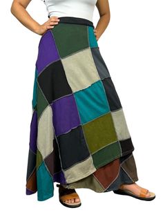 PRICES MAY VARY. Multi-Color Patchwork: Agan Traders high waisted maxi skirts for women have a variety of colorful and multi-colored patches. Each patch on our womens long skirts is carefully picked to create a vivid and unique design, adding an individualized touch to your wardrobe. A line Wrapper Style: These maxi skirts for women contain A line wrapper style with an uneven hem. Mopping floor length with the big hem of our high waisted maxi skirt provides a luxurious look and ensures make you Modest Skirt, Patchwork Clothes, Afrikaanse Mode, Rock Outfit, Chic Skirts, Trendy Skirts, Patchwork Skirt, Wrap Around Skirt, Long Skirts For Women