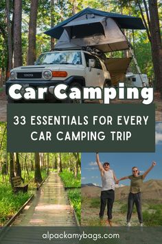 Plan an epic camping adventure with these car camping essentials. Stay safe and comfortable and have the most fun! Camping Tips for Beginners | Camping Hacks | Camping Checklist | Adventure Travel