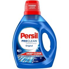 a bottle of persil proclean original dishwasher deterant on a white background