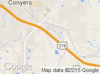 a map showing the location of google's new office in conyers, texas