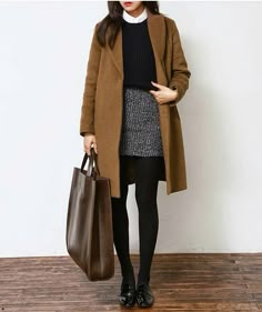 Vinter Mode Outfits, Winter Work Wear, Work Wardrobe, Petite Outfits, Black Tights, Work Attire, Looks Style, Office Outfits