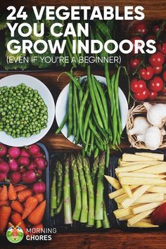 the cover of gardening book, featuring vegetables