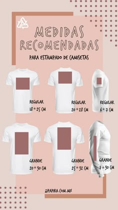 playeras blanks para sublimación sublimar proyectos DIY personalización tamaños guías papira algodón medidas recomendadas manga corta manga larga T Shirt Dtf Design, T Shirt Cricut Ideas, Tshirt Printing Business, Christian Shirts Designs, T Shirt Ideas, Tshirt Printing Design