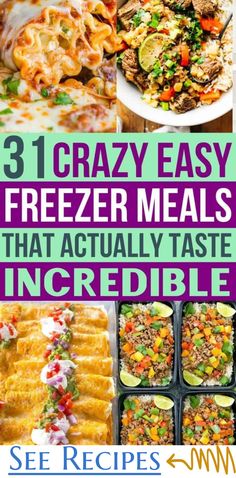 Casseroles To Make Ahead and Freeze 31 Easy Freezer Meals from Best Make Ahead Casseroles To Freeze Crockpot Recipes Soup, Lime Tilapia Recipes, Convenient Dinner, Amazing Slow Cooker Recipes, Make Ahead Casseroles, Freezable Meals