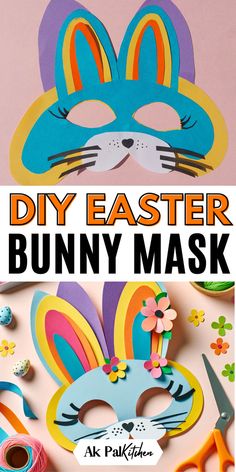 Get creative this Easter with our easy-to-make Easter bunny paper mask! Perfect for kids and families, our DIY Easter Bunny Mask brings fun and joy to your holiday crafts. Discover simple Easter Bunny mask templates, ideal for a quick and delightful project. Dive into our homemade Easter crafts, including eco-friendly and recycled paper bunny masks. These rabbit masks are not just fun but also a great educational Easter craft. Perfect for Easter parties and spring craft activities! Scrapbook Ideas Memories, Spring Craft Activities, Bunny Mask Craft, Easter Bunny Mask, Mask Craft, Animal Masks For Kids, Paper Bunny, Rabbit Crafts, Paper Flower Patterns