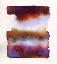 a piece of paper that has been altered to look like an abstract painting with different colors