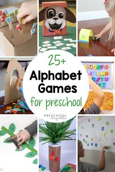 the 25 + best alphabet games for preschool