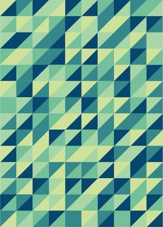 a blue and green pattern with squares