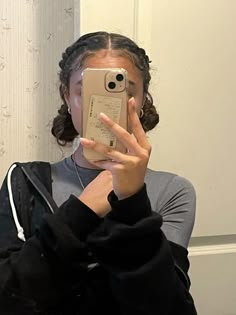 Cute Easy Curly Hairstyles Natural Curls, Braid Tail Hairstyles, Two Braids With Two Buns, Easy Simple Braids For Short Hair, Small Puff Hairstyles, Self Done Hairstyles, Messy Braid Aesthetic, Dofe Expedition Hairstyles, 2 French Braids Into Buns