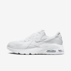 Inspired by the Nike Air Max 90, the Nike Air Max Excee celebrates a classic through a new lens. Elongated design lines and distorted proportions on the upper elevate an icon into a modern space. Women’s Nike Air Max 90, Nike Excee Shoes, Nike White Shoes Women, Nike Air Max Excee Outfits, Nike Excee, Nike Air Max 90 Women Outfit, Nike Air Max Excee Women, Nike Air Maxes, Nike Air Max Women