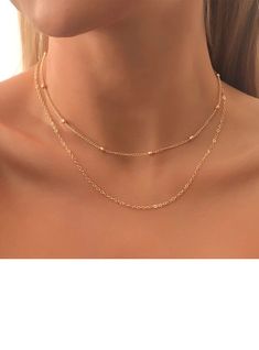 JJ's House Necklaces Daily 1 PC Minimalist Bridesmaid Layer Necklace Alloy 17.72\"(Approx.45cm) Gold Wedding & Party Jewelry. #JJ's House #Necklaces #Daily #1PC #Minimalist #Bridesmaid #LayerNecklace #Alloy #Gold #Wedding&PartyJewelry Hoco Jewelry, Gold Wedding Party, Minimalist Bridesmaid, Gold Bridesmaid Jewelry, House Minimalist, Boyfriend Necklace, House Simple, Gold Necklace Simple, Layer Necklace